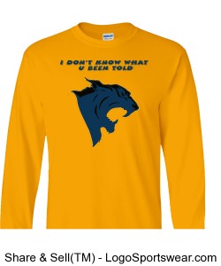 Gold Euclid Panthers R In This House Adult Long Sleeve Tee Design Zoom