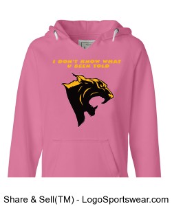 Euclid Panthers R In This House J. America - Ladies Sydney Brushed V-Neck Hooded Sweatshirt Design Zoom